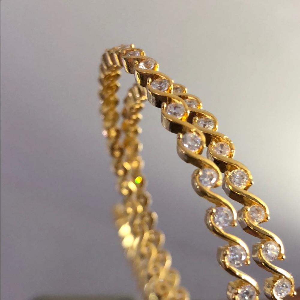 Rhinestone Bangles - image 1